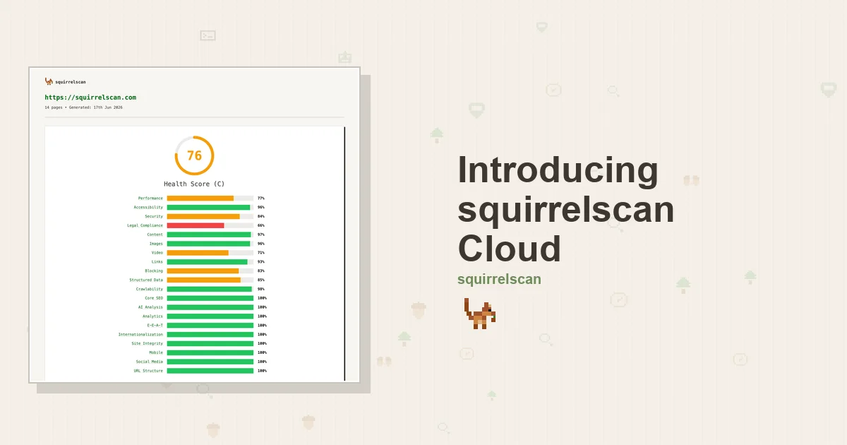 squirrelscan cloud announcement feature image